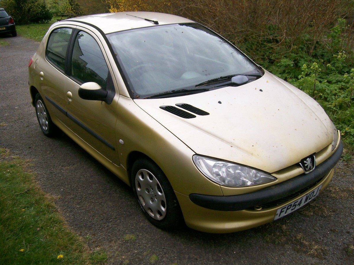 PEUGEOT 206 S 1.4 2004 REG YELLOW KAW 5 DR AUTOMATIC WING BONNET