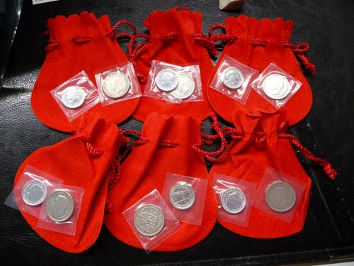 Silver Sixpence & 2006 1/10th Oz 958 Britannia Gift Set Red Pouch Select 6d Date - Picture 3 of 24