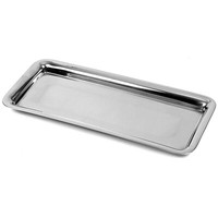Orion Serviertablett Servierplatte Servierteller Aus Stahl Rechteckig 39 X 17 Cm