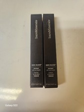BareMinerals Gen Nude Patent Lip Lacquer - 0.12oz New in Box - YASS Lot of 2