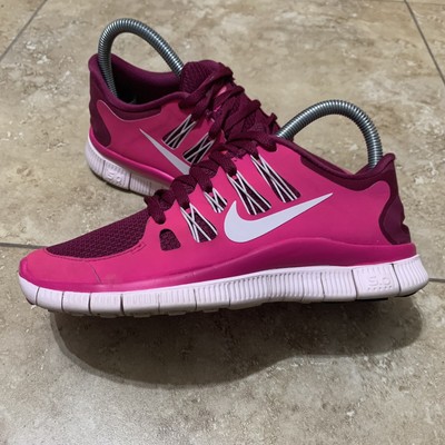 Nike Free Run 5.0+ Pink Size 6 Raspberry Red Pink 580591-616 Og Rare  Comfort | eBay