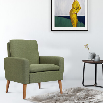 Cozy Upholstered Armchair Modern Accent Furniture Sofa for Living Room or Lounge