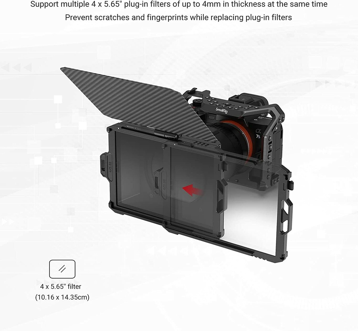 SmallRig Carbon Fiber Lightweight mini Matte Box 3575/3196