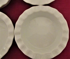 Fiddle + Fern Porcelain Bowls 6" Appetizer/Dessert Home Essentials Set of 4