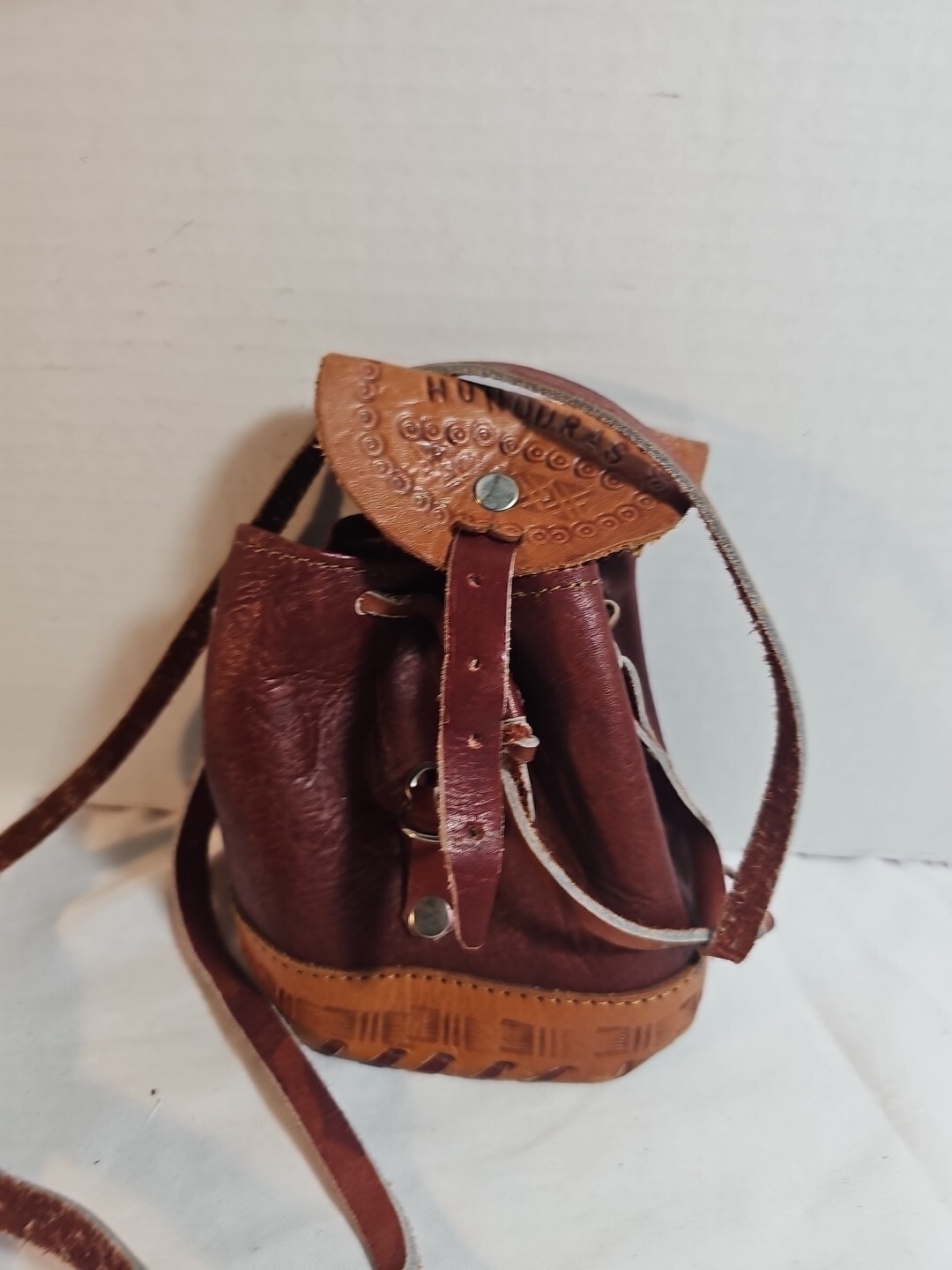 Genuine Leather Handmade Mini Pouch - image 2