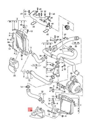 VW PHAETON 3D1 3D9 AIR GUIDE FOR CHARGE AIR COOLER LEFT 3D0121467C NO DUTIES