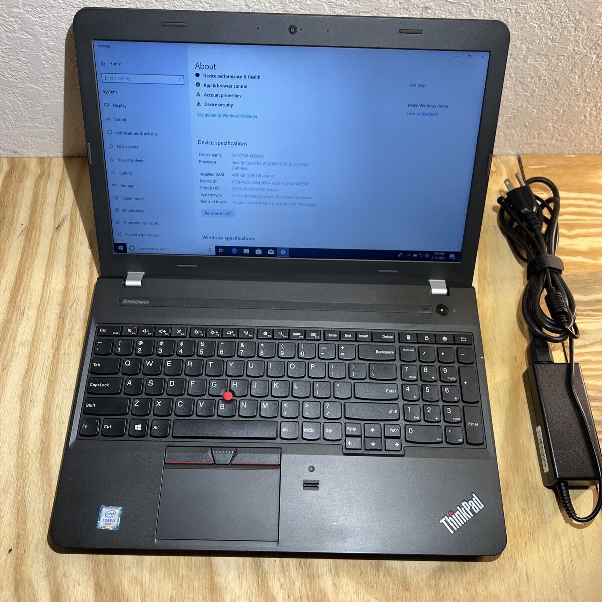 Lenovo ThinkPad E560 Core i5-6200U 2.30GHz 8GB 256SSD Windows 10 Pro ,office Lenovo ThinkPad E560 Core i5-6200U 2.30GHz 8GB 256SSD Windows 10 Pro ,office