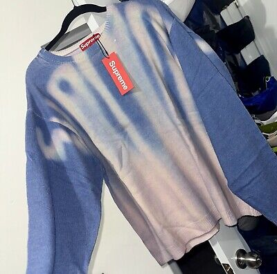 Supreme blurred Logo Sweater Size Large fw2 blue | eBay Supreme blurred Logo Sweater Size Large fw2 blue | eBay