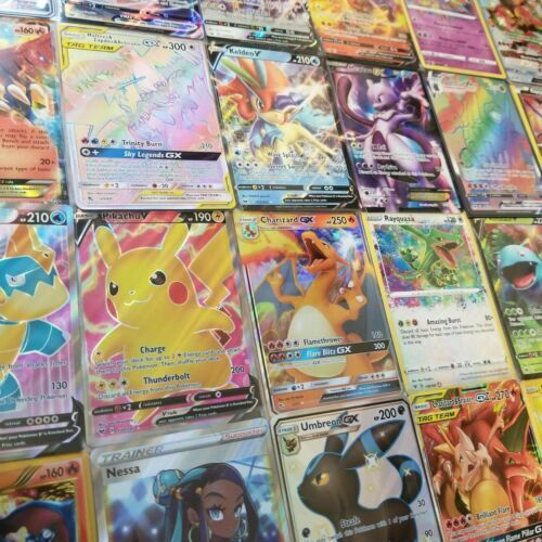 ULTIMATE EPIC POKEMON BUNDLE 50x - 1 GX CARD & 1 V CARD GUARANTEED - HOLOS  RARES