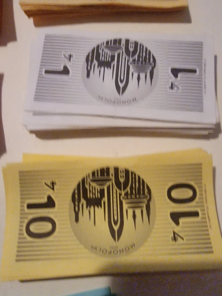 Star Wars Episode 1 Vintage Monopoly Replacement Pieces Money Lot - Image 4 of 4