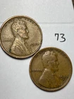 1933-P&D LINCOLN WHEAT CENT SET, 2 coins, low mintage/nice fine grade coins, #73