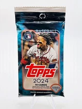 SINGLE PACK of 2024 Topps Series 1 Baseball RETAIL Pack (14 Cards per Pack)