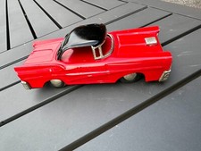 Vintage 1960s FORD red TIN FRICTION TOY CAR JAPAN GREAT CONDITION