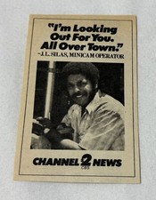 1980 small KNXT tv news ad~ Minicam Operator J.L. SILAS