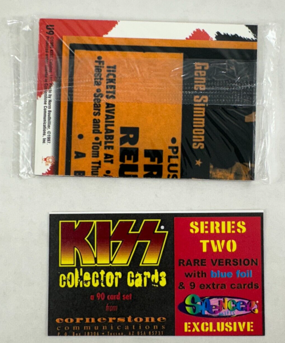 KISS TRADING CARDS SERIES 2 CORNERSTONE 1998 BLUE FOIL Complete