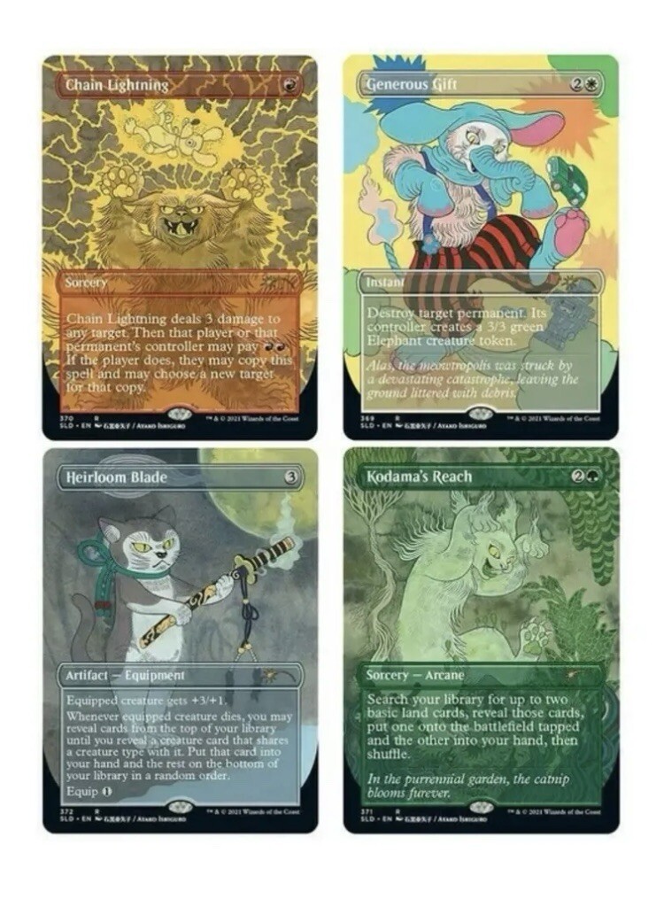 MTG✨KODAMA'S REACH Brdless/Ext Art FOIL✨SLD-Purrfection