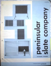 Peninsular Slate Co Chalkboards Catalog Colorlith Cement ASBESTOS in Schools '72