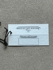 Authentic OEM Jaeger Le Coultre Blank Hang Tag For Any Watch Model / Ref 