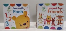 Lot of 2 Books, Disney Baby, Winnie the Pooh, My First Library Board Book