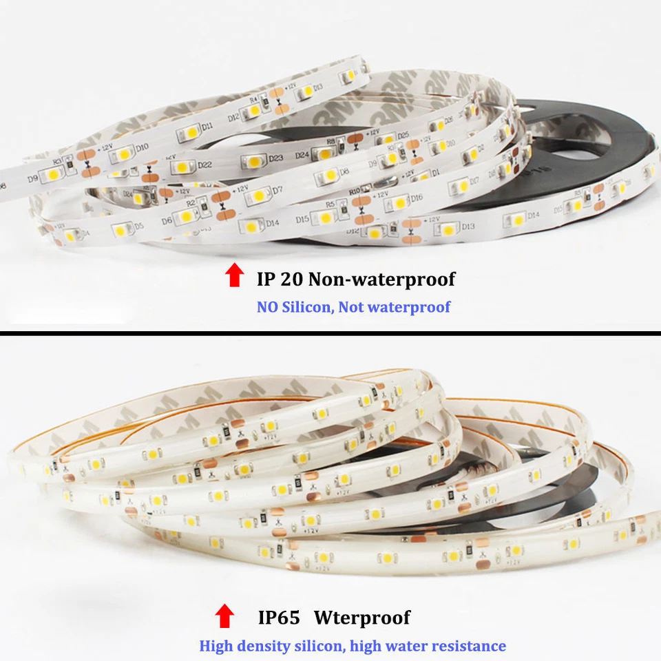 5M 10M SMD 3528 5050 5630 300LEDs RGB White LED Strip Light 12V Power Supply - Image 4 of 4