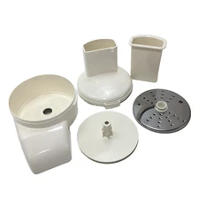 Sunbeam Oskar 14081 14181  5-Part Salad Plastic Chute w/ Disc Blade Attachment