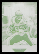 2021 NATIONAL TREASURES OTTIS ANDERSON SUPER BOWL IMMORTALITY YELLOW PLATE 1/1