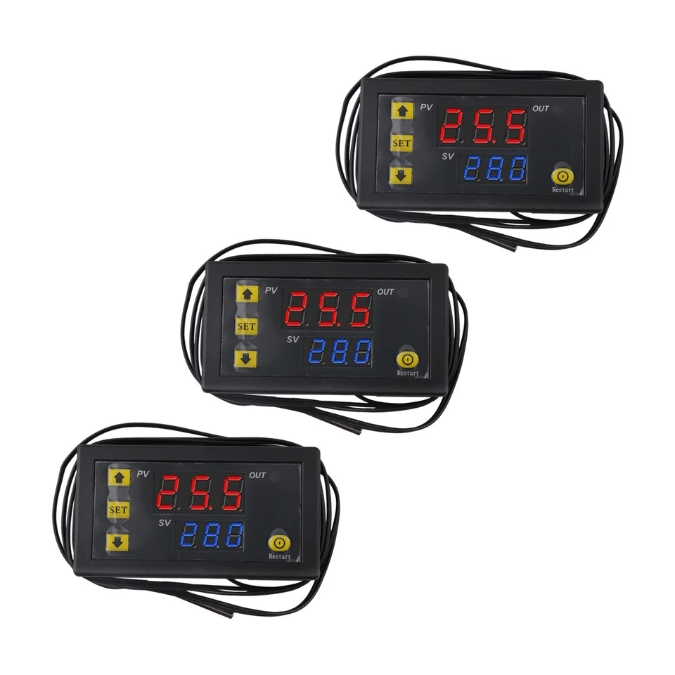 3 St��ck Digitaler Temperaturregler mit LCD-Display zur einfachen ��berwachung - Image 3 of 4