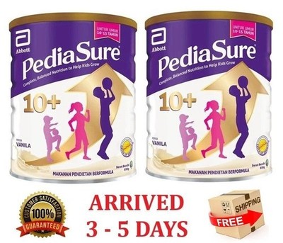 2 x Abbott Pedia Sure 10+ Optiheight Increase Height 10-15 Yrs Old  800g Vanilla