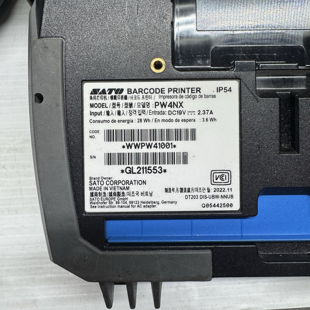 nantenさん用ページ④ LOT OF 9 SATO PW4NX Mobile 4 inch Thermal Label Printer - NO