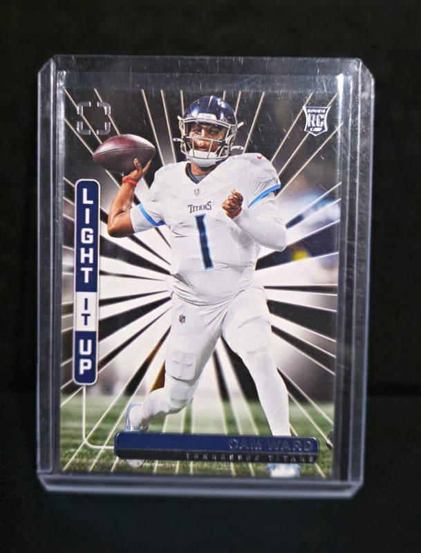 Panini 2025 Photogenic Football Cam Ward RC Light It Up #6 Tennessee Titans