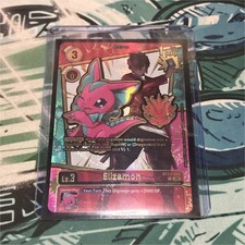 Bandai Digimon CCG Elizamon BT23-005 Ghost Rare Emblem from Dawn of Liberator