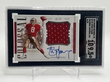 STEVE YOUNG 2018 National Treasures Colossal Material Signature Auto /25 SGC 9.5