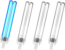 4 Pack 9 WATT UVC PL-S9/TUV G23 Base Replacement UV Light Bulb for Outdoor Pond