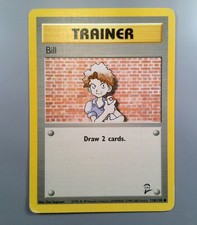 first edition bill trainer card 1999 Pokemon - 1st Shadowless Pokemon Card - Base 2