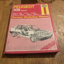 Haynes Workshop Manual No. 1266 - Peugeot 309 1986-1993