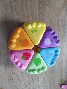 Leapfrog Musical Rainbow Tea Party Replacement Colorful Cake Slices Pieces