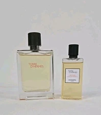 Hermes Terre D'Hermes Parfum 2Pc Men's Set 3.3 Oz EDT Spray With Gel New W/0 Box