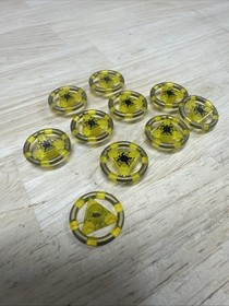 Lego Atlantis Trans YELLOW TREASURE KEY - Sea Turtle Minifig - 8078 ~ 10 Pack