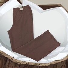 NWT ALFRED DUNNER Coconut Brown PULL ON Straight Leg Dress Pants Women's Size 10