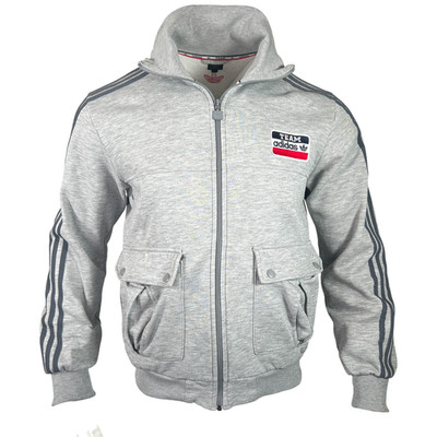 Adidas Jacke Vintage Team Adidas Track Jacket Retro Trainingsjacke 2009 L Grau