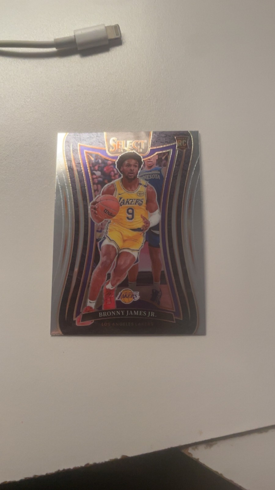 2024-25 Panini Select - Mezzanine Bronny James #369 Silver Prizm (RC)
