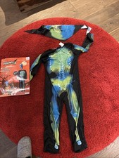 Kids Skeleton Halloween Costume Age 4 6 Years Boys Fancy Dress