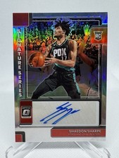 2022-23 Donruss Optic Signature Series Shaedon Sharpe Silver Rookie RC Holo