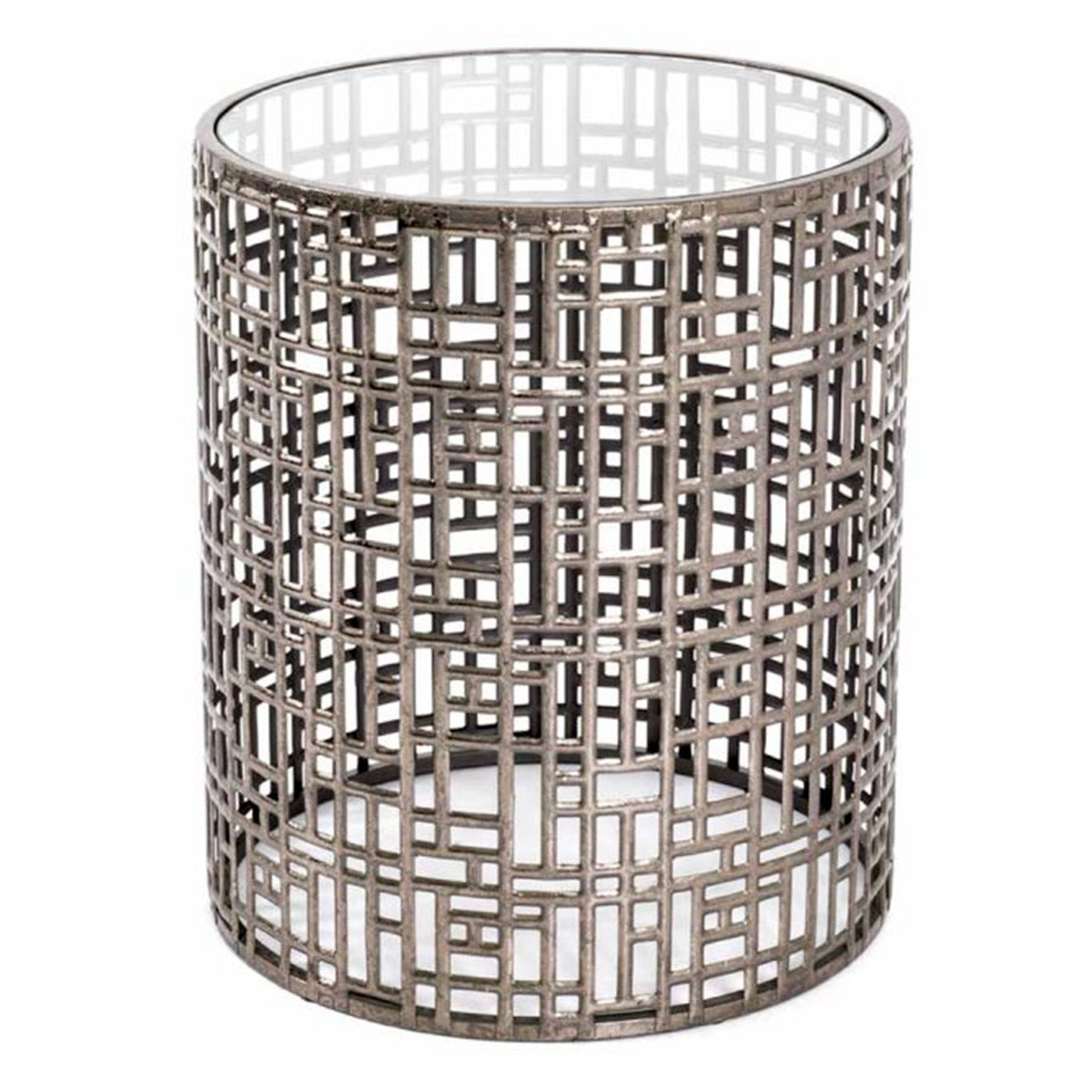 Table d'Appoint Design Antiqua Bronze 45cm : L'Artisanat au Service du Luxe