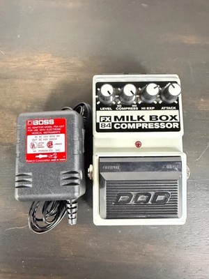 DOD FX84 Milk Box Compressor Guitar Pedal USA w/ Boss Power Adapter