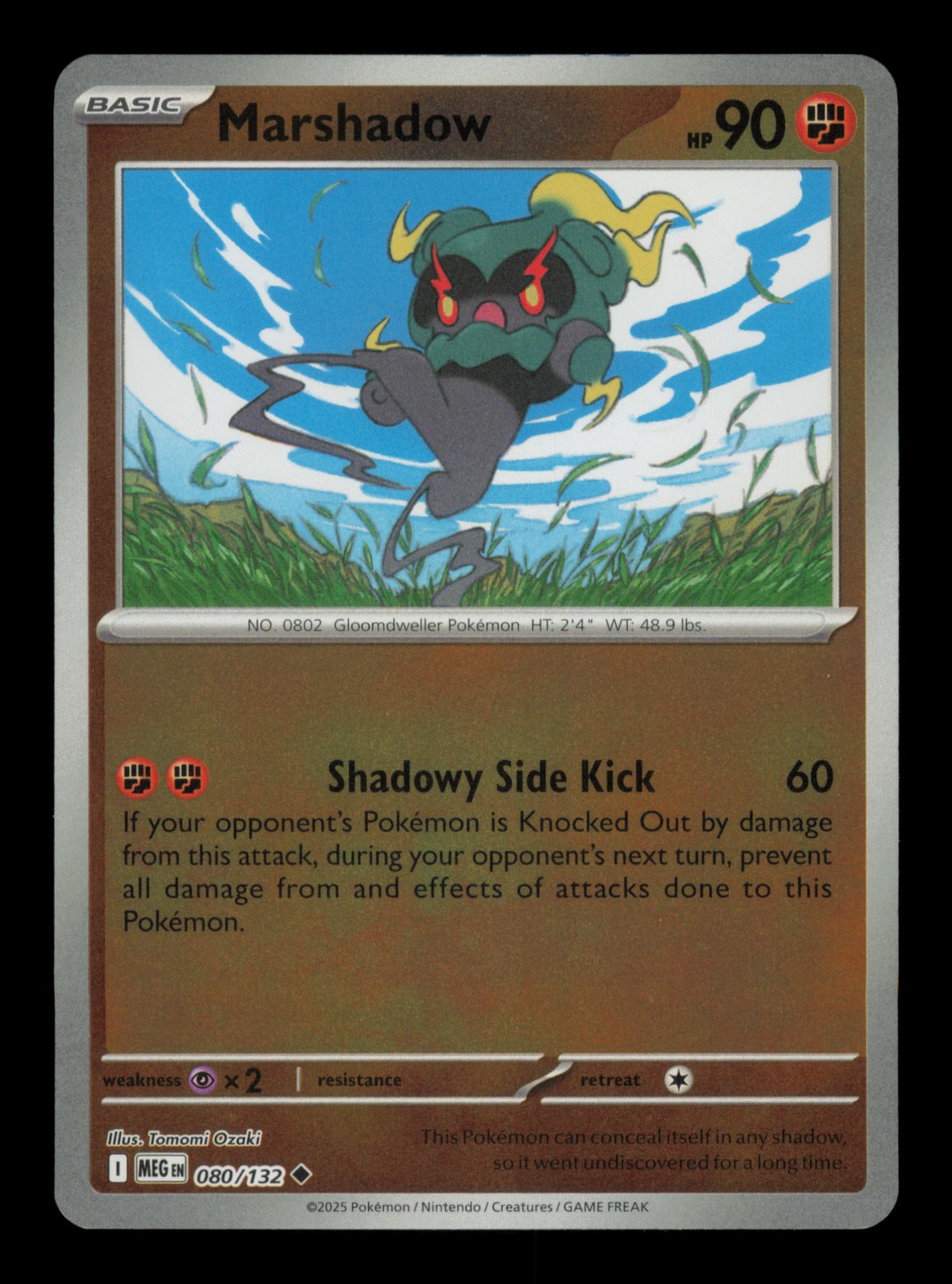 Marshadow Uncommon ME01: Mega Evolution 080/132 Reverse Holofoil NM