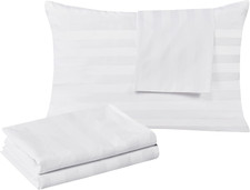 100 Egyptian Cotton King Pillow Protectors Set of 2, 400 Thread Count Sateen