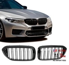 Front Grill Double Slats Grill for BMW Glossy Black Double Slats G30 2017-2020 