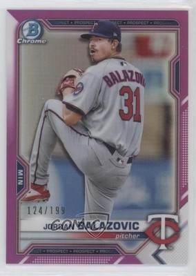 2021 Bowman Chrome Prospects Fuchsia Refractor /199 Jordan Balazovic #BCP-61 8d4