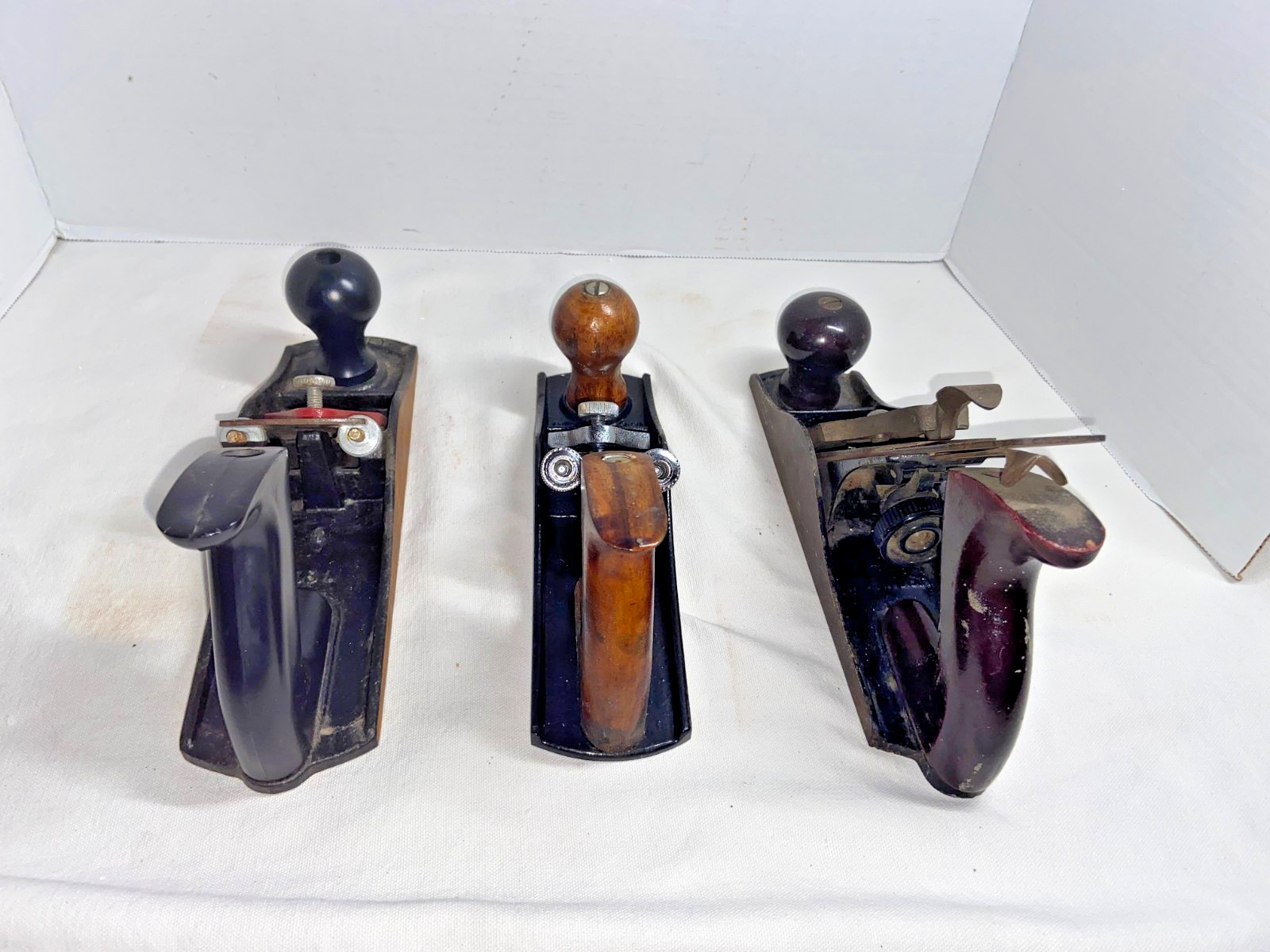 (3) Vintage Stanley Heavy Metal Wood Planers Planes SB4,  NO 33, ++ (USA)